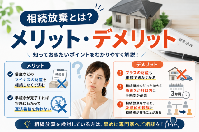相続放棄とは？メリットとデメリット、判断基準を徹底解説！